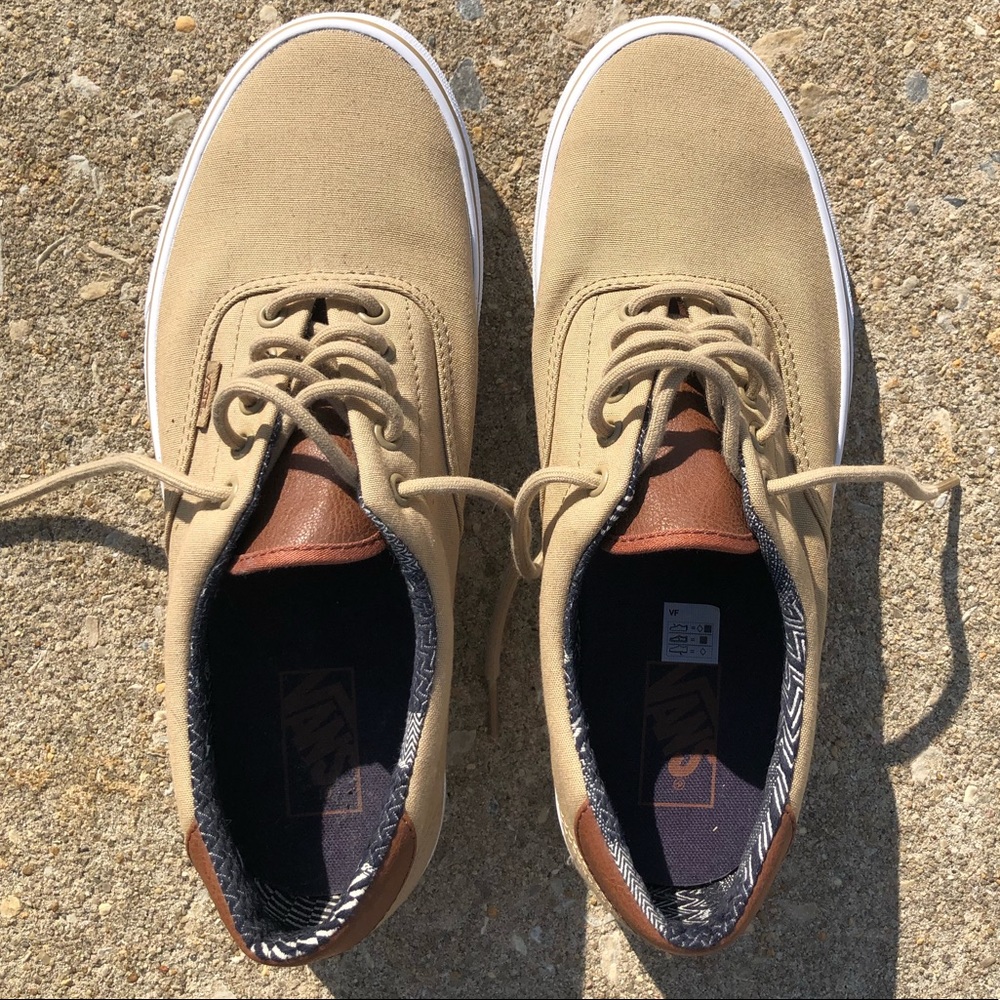 Tan and Leather Men’s Vans Size 10.5